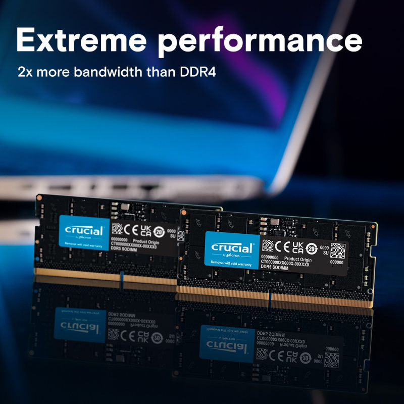 Фото  DDR5 Crucial 8Gb 5600MHz CT8G56C46S5 CL46 SO-DIMM