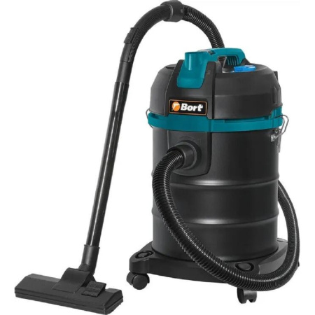 Фото  Bort ПЫЛЕСОС ДЛЯ СУХОЙ И ВЛАЖНОЙ УБОРКИ BORT BSS-1525 BLACK {25 л; 1500 Вт; 21 кПа; Пылесос для влажной уборки ; 7 кг} [93412604]