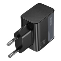 Фото  HOCO Зарядное устройство Hoco 30Вт, 3А, QC3.0/PD, 1xUSB, 1xType-C, CS73A, черный, коробка
