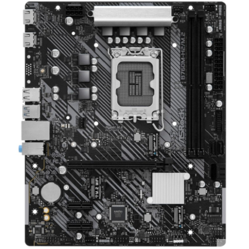 ASROCK B760M-H2 M.2  LGA 1700  Intel B760  mATX  Ret