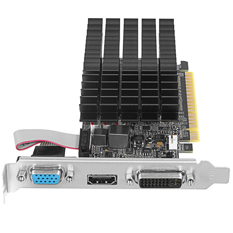 Фото  Видеокарта AFOX G210 LP 1GB, DDR3 64-bit, VGA/DVI/HDMI  PASSIVE LP (AF210-1024D3L5) RTL 