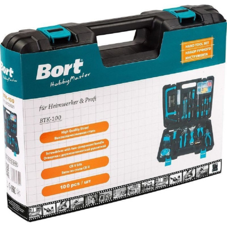 Фото  Bort BTK-100 Набор ручного инструмента [93723521]