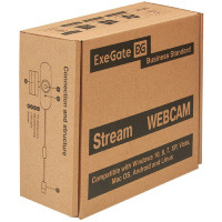 Фото  ExeGate Stream C925 Wide Full HD (2Мп, 1920х1080, 1080P,30fps, защитная шторка, фиксированный фокус, широкоугольный 4-линзовый объектив 79°, микрофон 