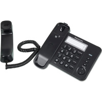 Фото  Panasonic KX-TS2352RUB (черный) {индикатор вызова,порт для доп. телеф. оборуд.,4 уровня громкости звонка}