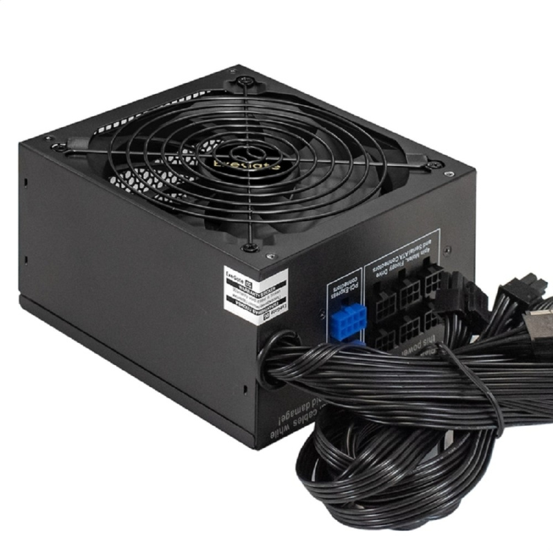 Фото  Exegate EX259613RUS Блок питания 850W Exegate 850PPX RTL, ATX, black, APFC, 14cm, 24p+2*(4+4)p, PCI-E,4*IDE,5*SATA,FDD