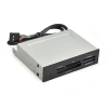 Exegate EX283581RUS Картридер USB2.0 ExeGate <CR-415> 3.5", мультиформатный: CF/SD/MMC/MS/MS Duo/MS pro/T flash, черный, металл