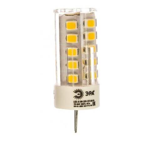 Фото  ЭРА Б0027858 Светодиодная лампа LED smd JC-5w-220V- cer-840-G4