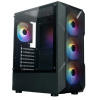 Фото  XASTRA Корпус  A304 4FRGB Black ATX/Mesh/half-size TG/4x120mm FRGB FC fans/ A304-4FC12F