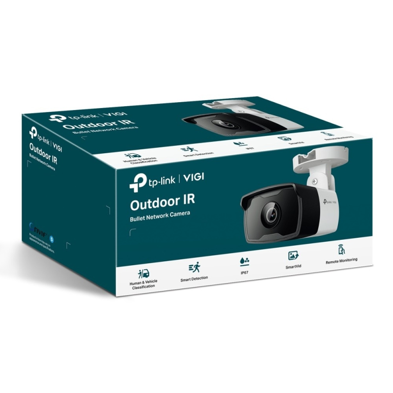 Фото  TP-Link VIGI C340I(4mm) VIGI Уличная цилиндрическая IP-камера 4 Мп с ИК-подсветкой