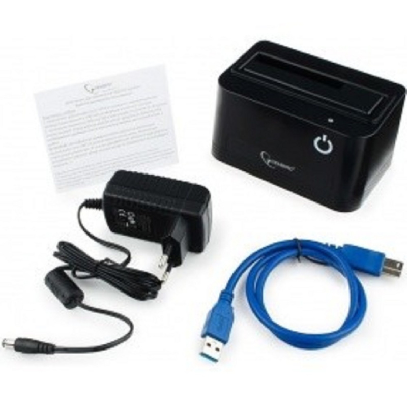 Фото  Gembird HD32-U3S-4 Докстанция 2.5"/3.5" черный, USB 3.0, SATA, HDD/SSD