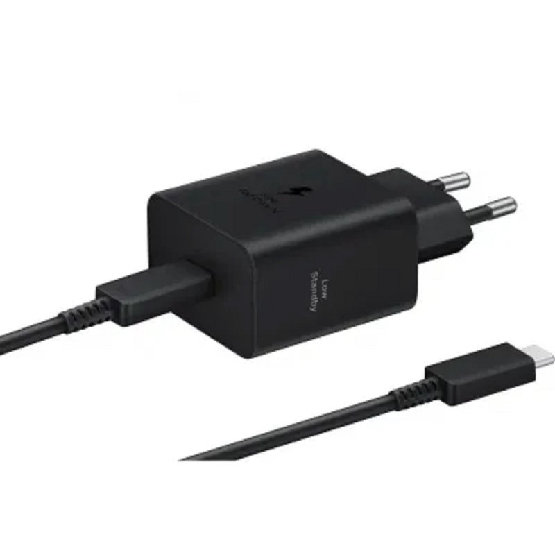 Фото  Сетевое зарядное устройство Samsung EP-T4511 45W Type-C с кабелем, черный [EP-T4511XBEGRU]