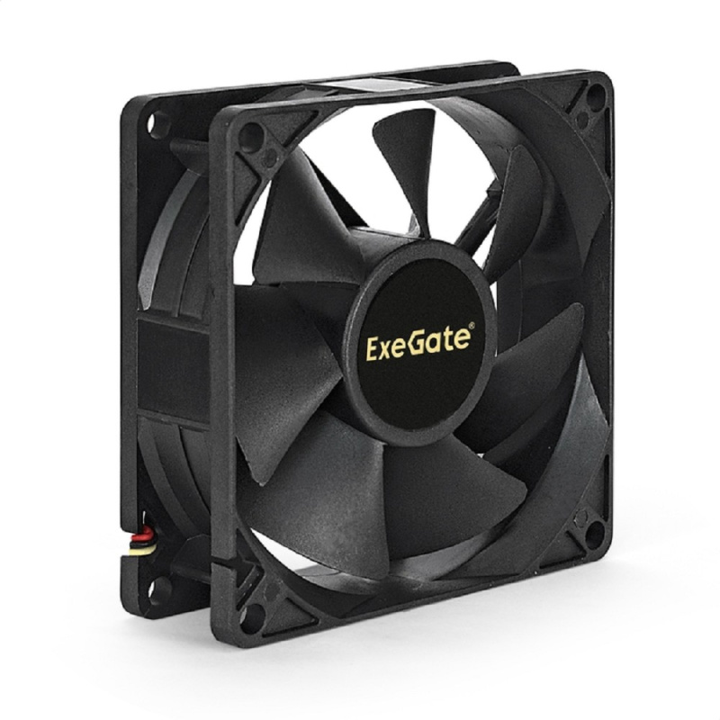 Фото  Exegate EX288925RUS Вентилятор ExeGate ExtraPower EP08025B3P (80x80x25 мм, 2-Ball (двойной шарикоподшипник), 3pin, 2400RPM, 26dBA)