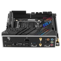Фото  ASUS ROG STRIX B760-I GAMING WIFI  (Socket 1700, mini ITX, 2xDDR5(96GB), DP/HDMI, 1xPCIe 5.0x16, 1xLAN (2.5GbE), Wi-Fi, 4xSATA 6Gb/s, 2xM.2, 2xType-C,