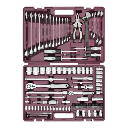 Фото  Thorvik TS101 Набор инструмента универсальный 1/4", 1/2"DR, 101 предмет