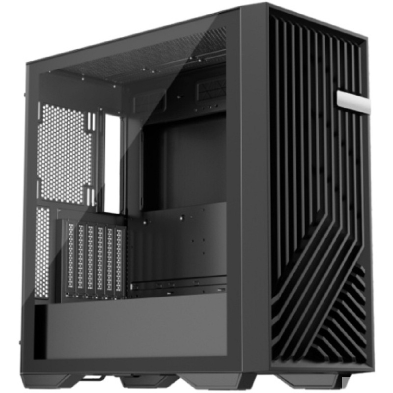 1STPLAYER FD8 Black   E-ATX   4x120mm FRGB fans   FD8-BK-4F1