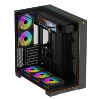 Фото  Thermalright Корпус TR-A70 Vision FAN5-M / Black / TG / 5x120mm ARGB PWM Fans / ARGB Strip / 9.16'' LCD screen / USB TYPE-C / ATX  / TRA70VF5MB