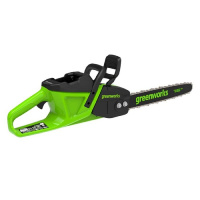 Фото  GreenWorks GD40CS20XK4 Цепная пила аккумуляторная, 40V, 40 см, 2000 Вт, бесщеточная,   c 1хАКБ 4 Ач И ЗУ [2008807UB]
