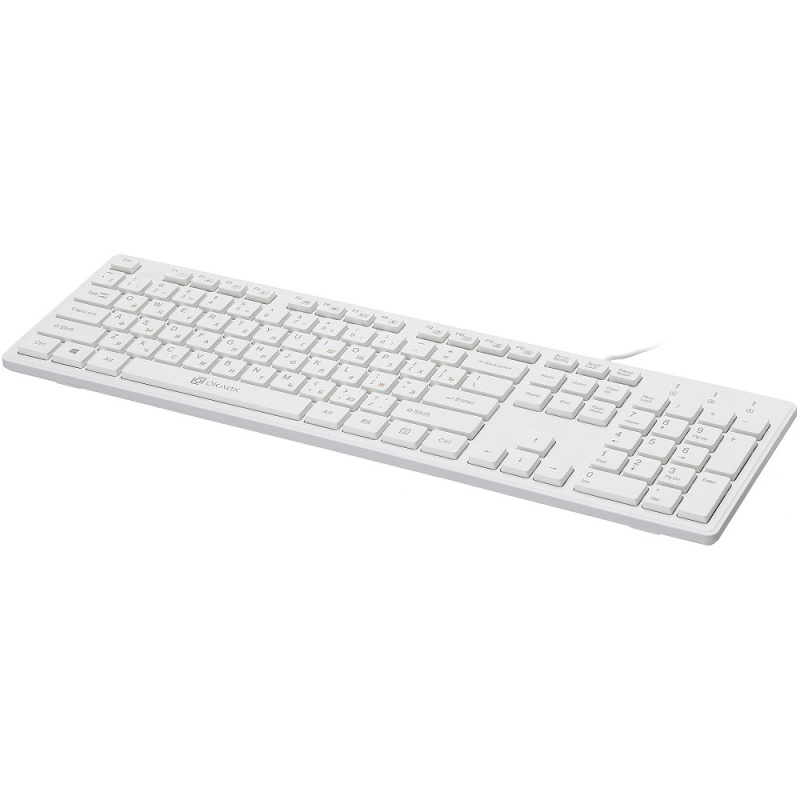 Фото  Клавиатура Oklick 500M белый USB slim Multimedia  [1061586]