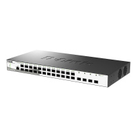 Фото  D-Link DGS-1210-28XS/ME/B2A Управляемый L2 коммутатор с 24 портами 100/1000Base-X SFP и 4 портами 10GBase-X SFP+