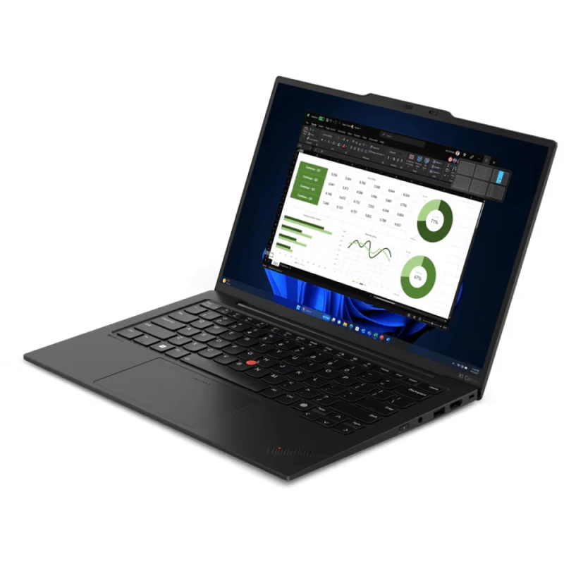 Фото  Lenovo ThinkPad X1 Carbon G12 [21KC0000CD_PRO] (КЛАВ.РУС.ГРАВ.) Black 14" {2.8K (2880x1800) OLED 400nits Ultra 7 155H/32GB/1TB SSD/LTE/W11Pro}