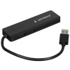 Фото  Gembird Разветвитель USB3.1 2xUSB, 2xType-C, с доп.пит (Type-C), кабель USB 19см, черный, коробка (UHB-C415)