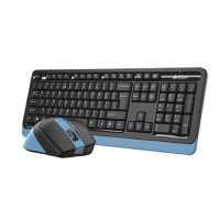 Фото  Комплект (клавиатура+мышь) A4TECH Fstyler FG1035, USB, беспроводной, черный [fg1035 navy blue]