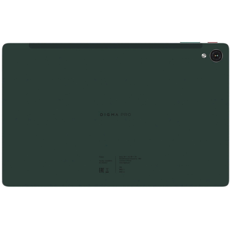Фото  Digma Pro Pulse T606 8C/8Gb/128Gb 10.4" In-Cell 2000x1200/4G/2Sim/темно-зеленый/BT/13Mpix/5M