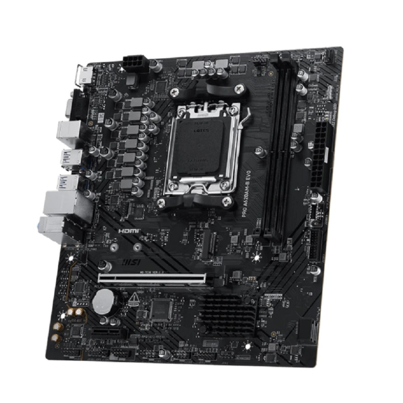 Фото  MSI PRO A620AM-B EVO Socket AM5 AMD A620A 2xDDR5 mATX AC`97 8ch(7.1) 2.5Gg RAID+VGA+HDMI