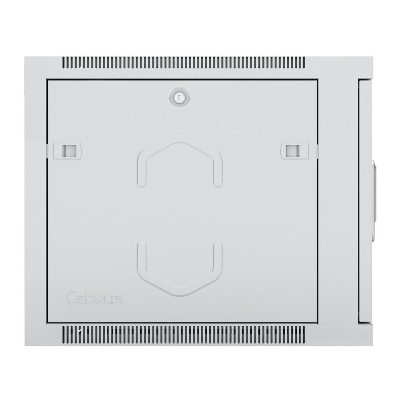 Фото  Cabeus SH-05F-6U60/35m Шкаф телекоммуникационный настенный 19" 6U 600x350x368mm (ШхГхВ) дверь металл, цвет серый (RAL 7035)