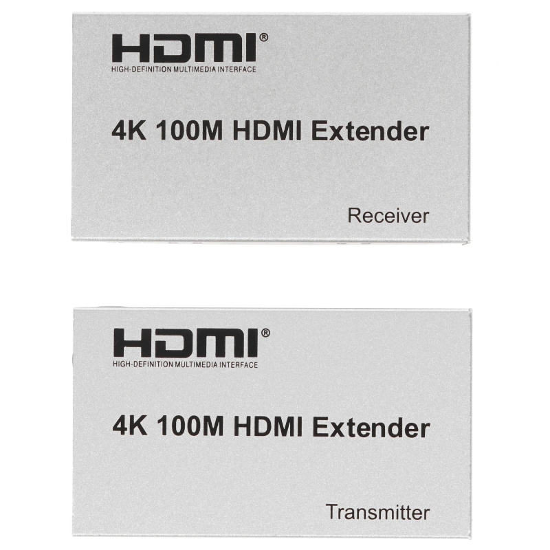 Фото  ORIENT VE047, HDMI 4K extender (Tx+Rx), активный удлинитель до 100 м по одной витой паре, HDMI 1.4b, 4K@30Hz/ 1080p@60Hz/3D, HDCP, подключается кабель