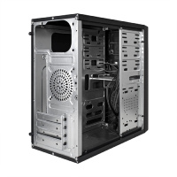 Фото  Exegate EX284032RUS Корпус Minitower BA-203U Black, mATX, <без БП>, 2*USB+1*USB3.0, Audio