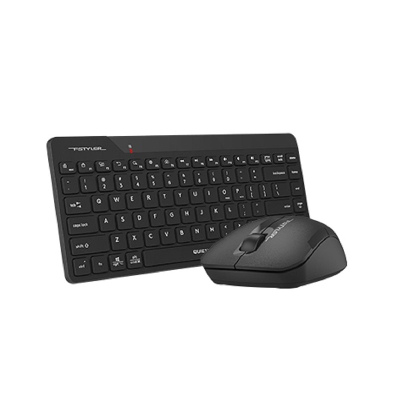 Фото  Комплект клавиатура+мышь беспров. A4TECH Fstyler  FG2200 Air2 black (USB, slim) (FG2200 AIR2 BLACK)