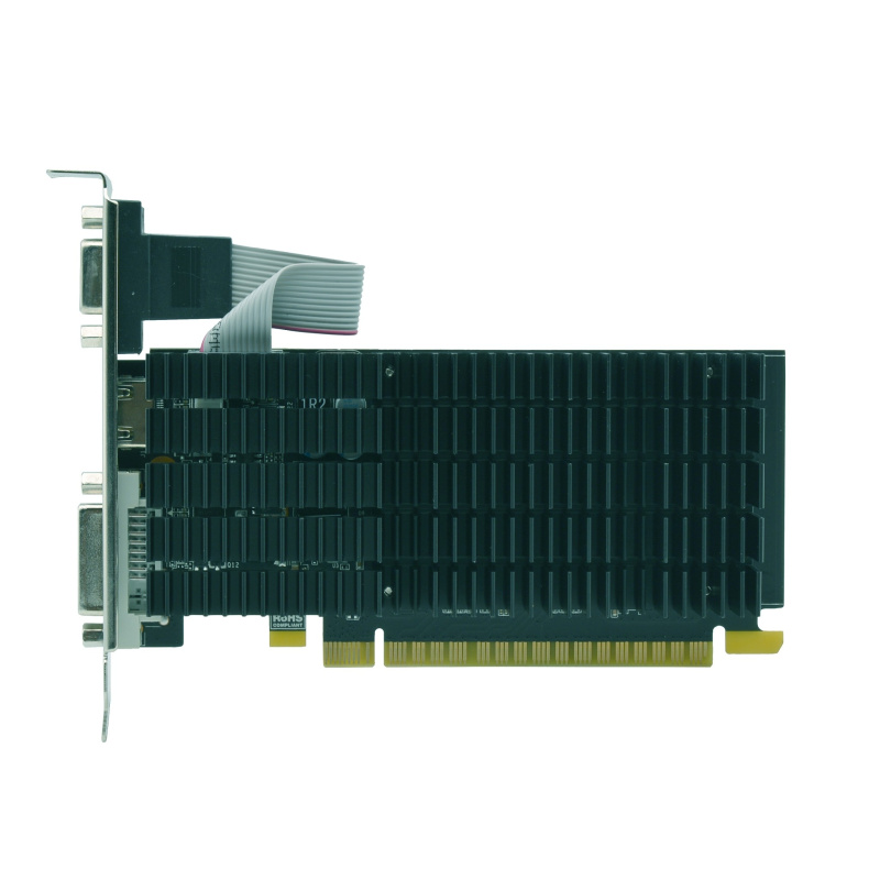 Фото  Видеокарта AFOX GT710 2GB DDR3 64bit VGA/DVI/HDMI Passive (AF710-2048D3L5) RTL 