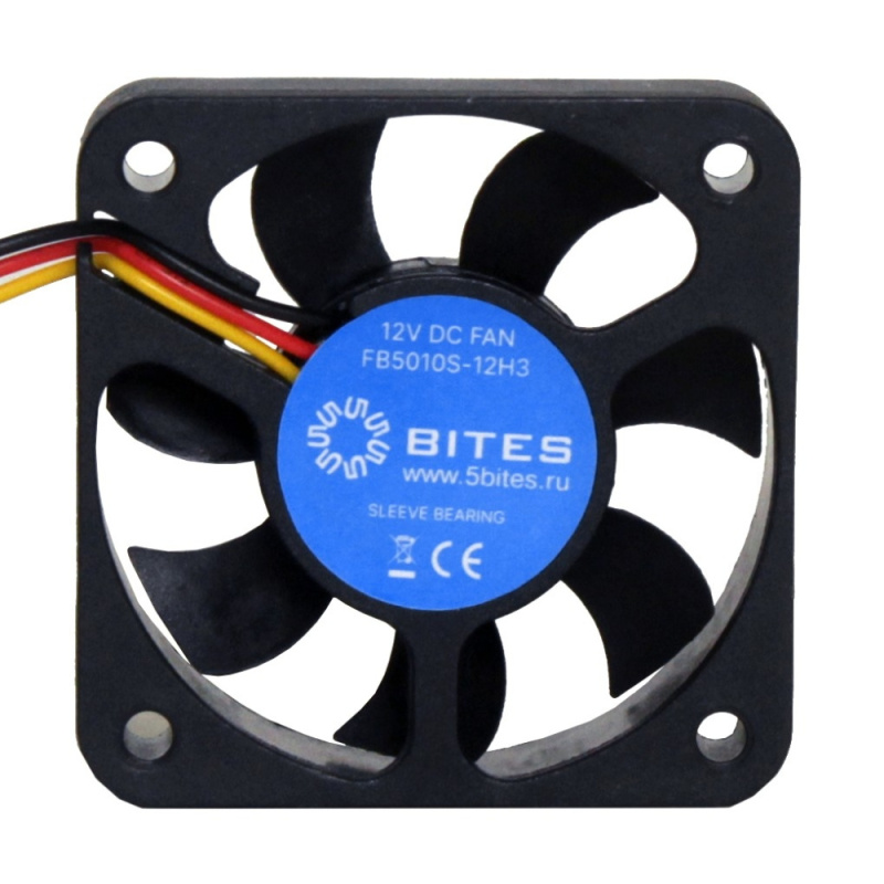 5bites Вентилятор FB5010S-12H3 50X10   SLEEVE   5500RPM   3P