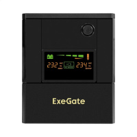 Фото  Exegate EX299950RUS ИБП ExeGate SpecialPro Smart LLB-1000.LCD.AVR.4SH (1000VA/700W, LCD, AVR, 4*EU/Тип F(Schuko), батарея 12V 7.2Ah - 2 шт., металличе