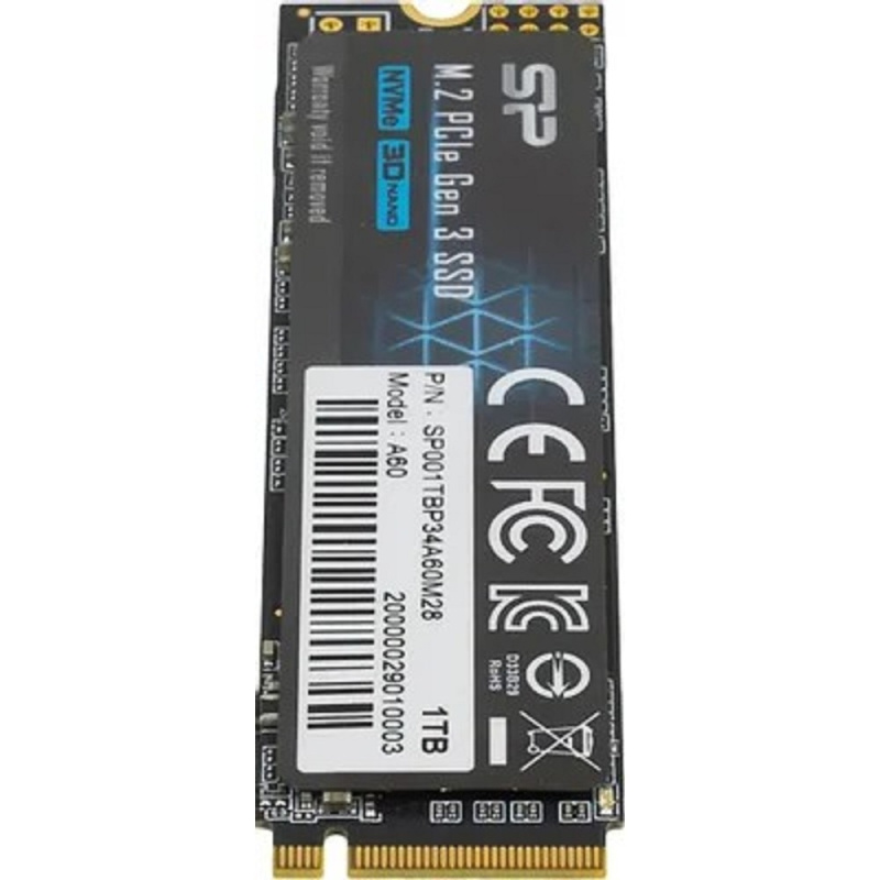 Фото  Silicon Power SSD M.2 1Tb P34A60 SP001TBP34A60M28