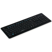 Фото  Клавиатура Oklick 870S черный USB беспроводная slim Multimedia [368218]