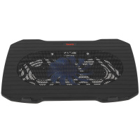 Фото  BURO Подставка для ноутбука 15.6"357x265x33mm 1xUSB 1x 140mmFAN 345г металлическая сетка/пластик черный (BU-LCP156-B114)