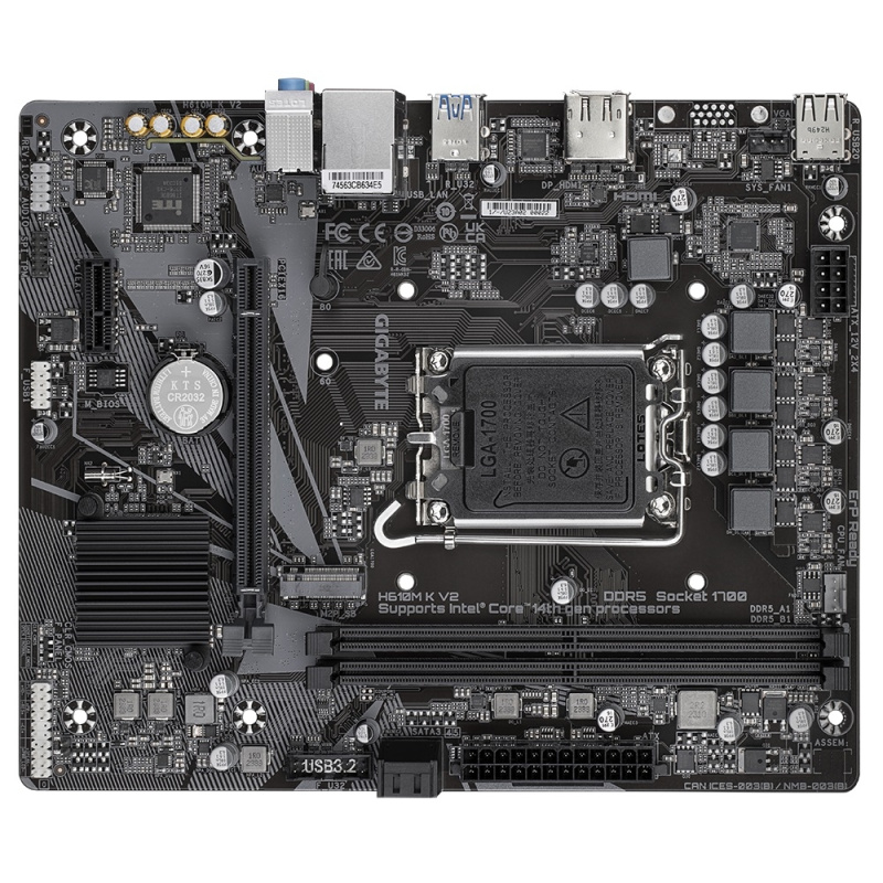 Фото  Gigabyte H610M K V2