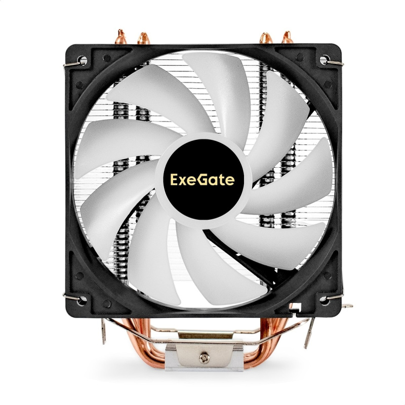 Фото  Exegate EX293655RUS Кулер ExeGate Wizard EXX400V2-PWM.FRGB {(Al+Cu, 4 тепл.трубки,LGA775/1150/1151/1155/1156/1200/1700/AM2/AM2+/AM3+/AM4/FM1/FM2/754/9