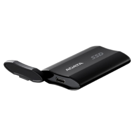 Фото  A-DATA Portable SSD 2TB SD810 External Type-C, USB 3.2 Gen2x2, up to R/W 2000/2000 MB/s, 72.7x44x12.2mm, Black (5 лет)