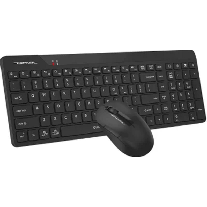 Фото  Комплект клавиатура+мышь беспров. A4TECH Fstyler FG2300 Air2 black (USB, slim) (FG2300 AIR2  BLACK)