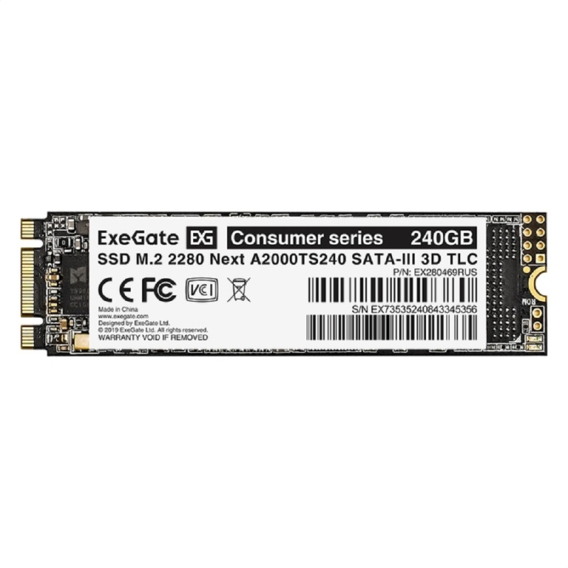 Фото  ExeGate SSD M.2 240GB Next Series EX280469RUS