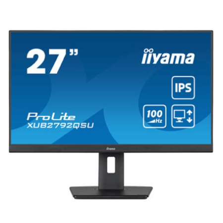 LCD IIYAMA 27" XUB2792QSU-B6 {IPS 2560x1440 100hz 0.4ms HDMI DisplayPort USB M M HAS Pivot}