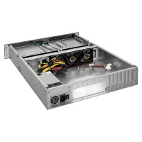 Фото  Exegate EX281289RUS Серверный корпус ExeGate Pro 2U550-HS08 <RM 19", высота 2U, глуб 550, БП 1U-500ADS, 8xHotSwap, USB>