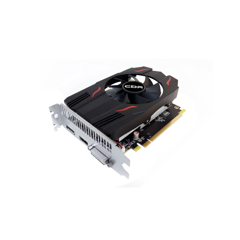 Фото  Видеокарта CBR Radeon RX 550 4G GDDR5, 128BIT, 896, 1175MHz, Single fan, PCIE 3.0, 50W (DVI/HDMI/DP) [VGA-STX550-4G-RTL]