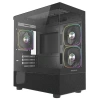 Powercase Корпус Vision Micro M2 ARGB, Tempered Glass, 3x 120mm ARGB PWM Fan, чёрный, mATX  (CVMBM2-A3)