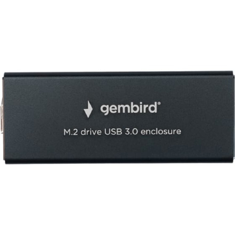 Фото  Gembird EEM2-SATA-1 Внешний корпус USB 3.0 для M2 SATA порт MicroB, металл, черный