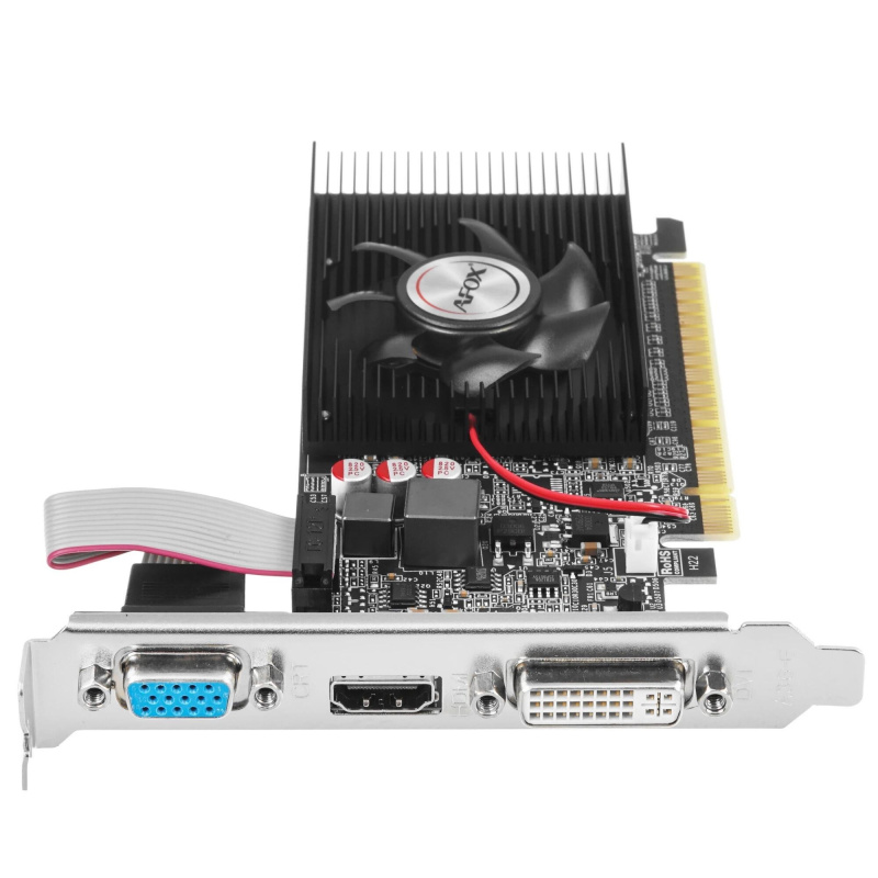 Фото  Видеокарта AFOX G210 512MB DDR3 VGA/DVI/HDMI 1FAN LP (AF210-512D3L3-V2) RTL