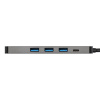 Фото  Exegate EX293984RUS Док-станция ExeGate DUB-31C/PD/H (кабель-адаптер USB Type-C --> 3xUSB3.0 + PD 60W + HDMI 4K@30Hz, Plug&Play, серый)